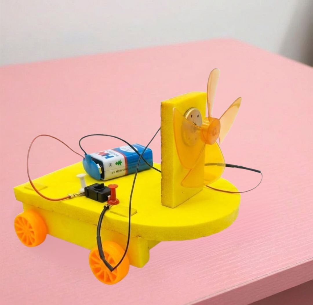 erhindia DIY Wind Power Toy Car Renewable Energy Working Model Science Project Kit-picture-34