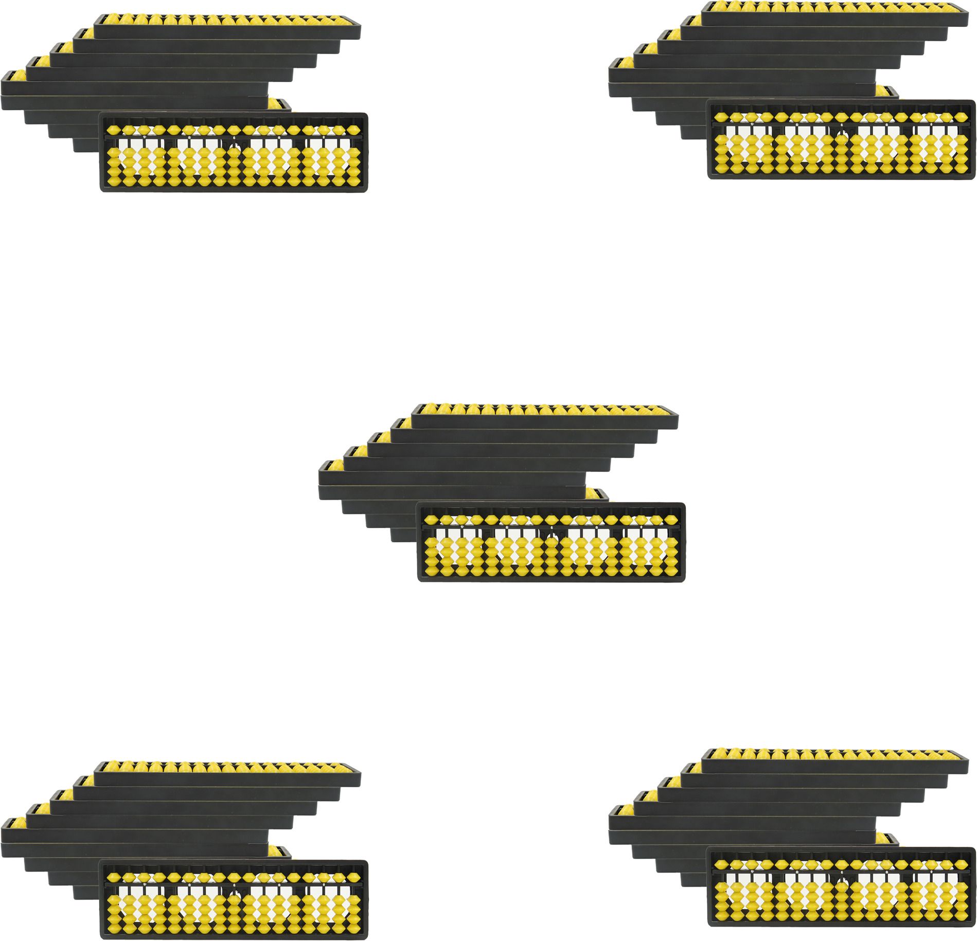17 Rod Yellow Abacus -Pack Of 50