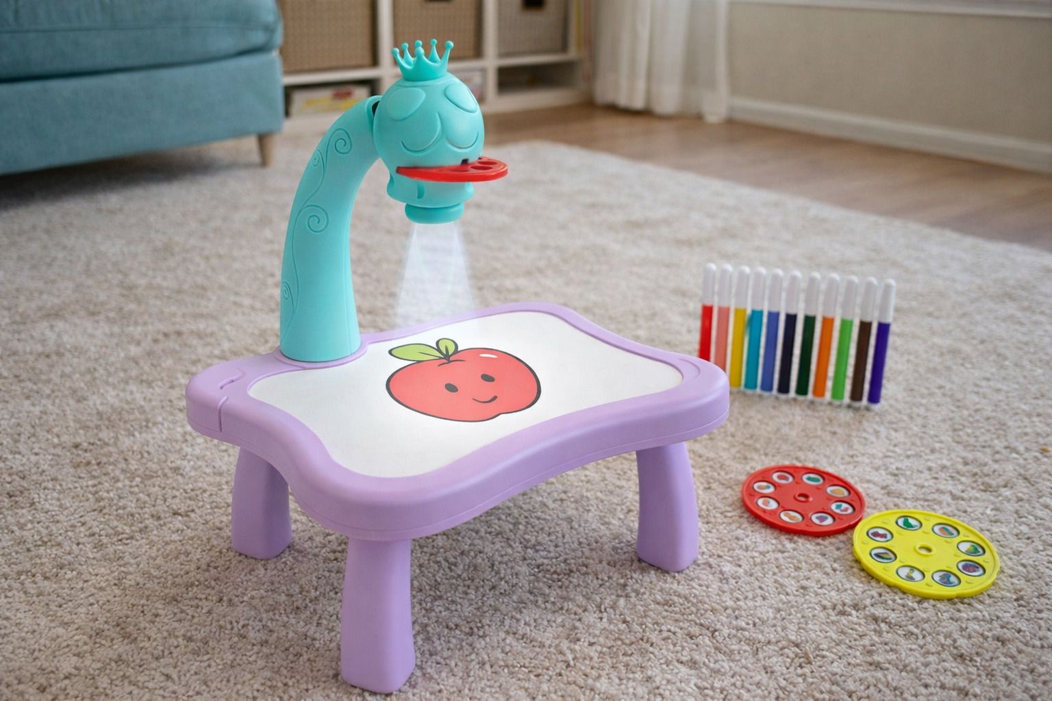 Kids Drawing Projector Table Toy | LED Light-image-4