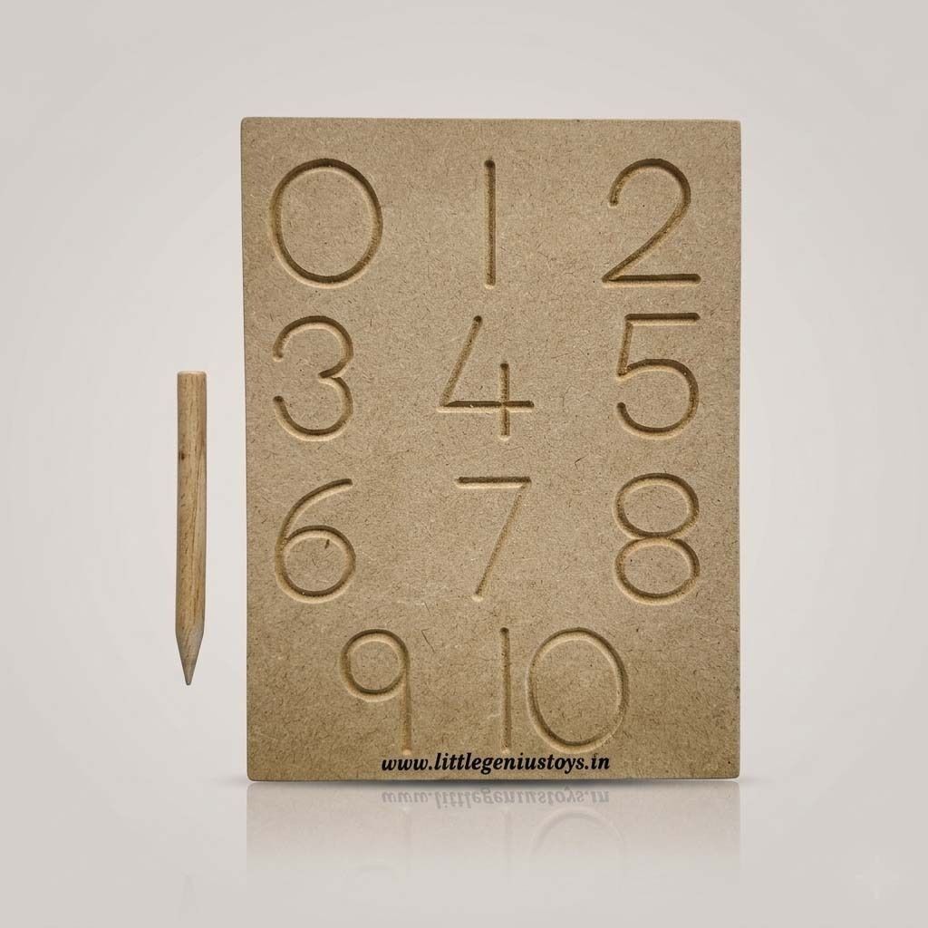 Wooden Learning Board for Kids - Number Tracing Practice Board-image-4
