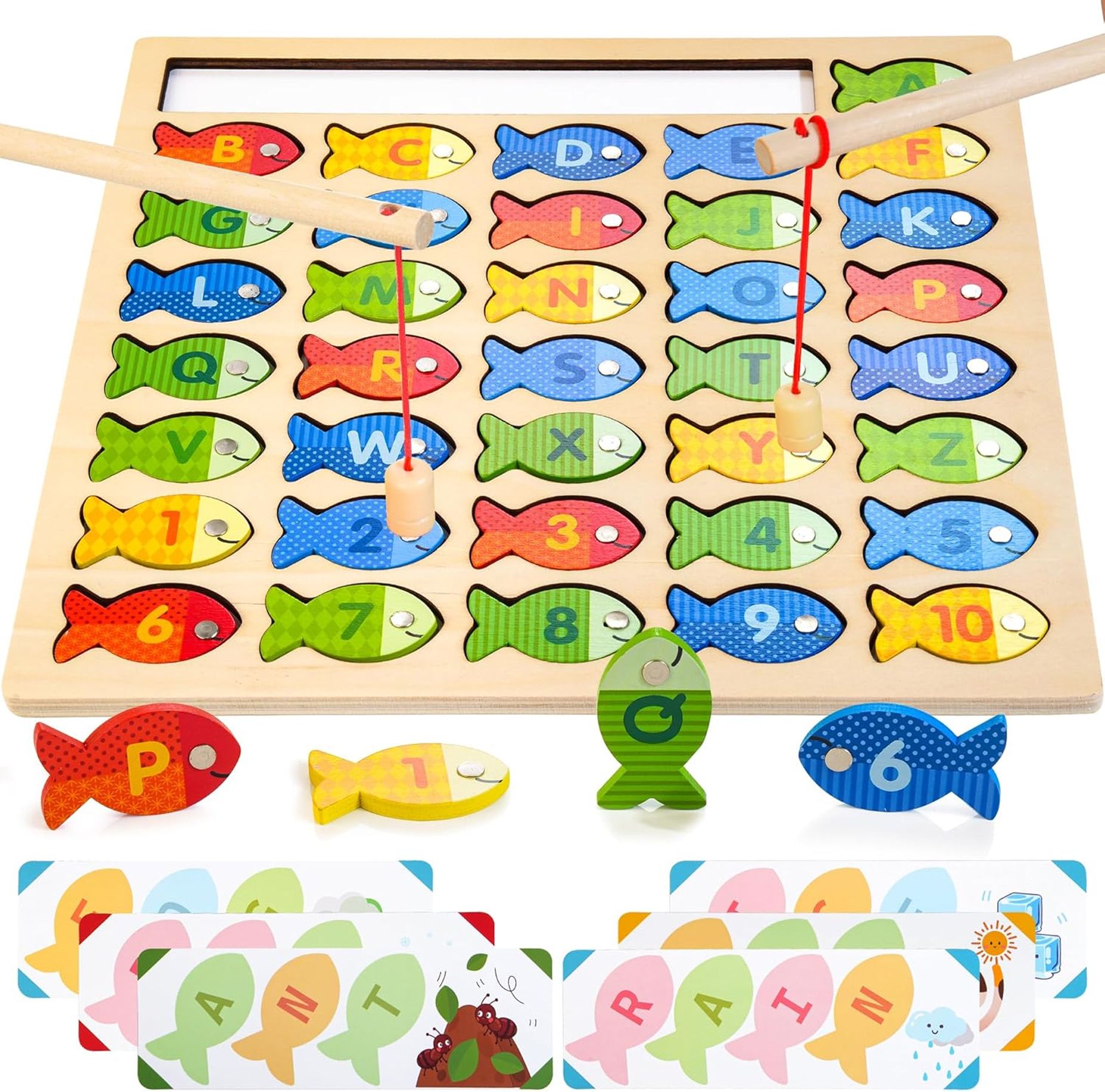 kidology Magnetic Fishing Game & Alphabet Puzzle Activity Toy - Educational Toy for Kids-picture-17