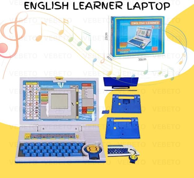 Rechargeable Educational Laptop for Kids 3+ Years, Learn Letter, Math, Music