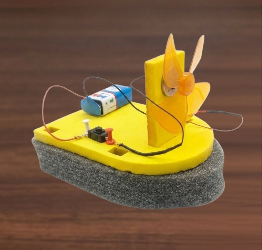 erhindia DIY Wind Powered Boat Physics Science Project Working Model Kit for School-picture-43