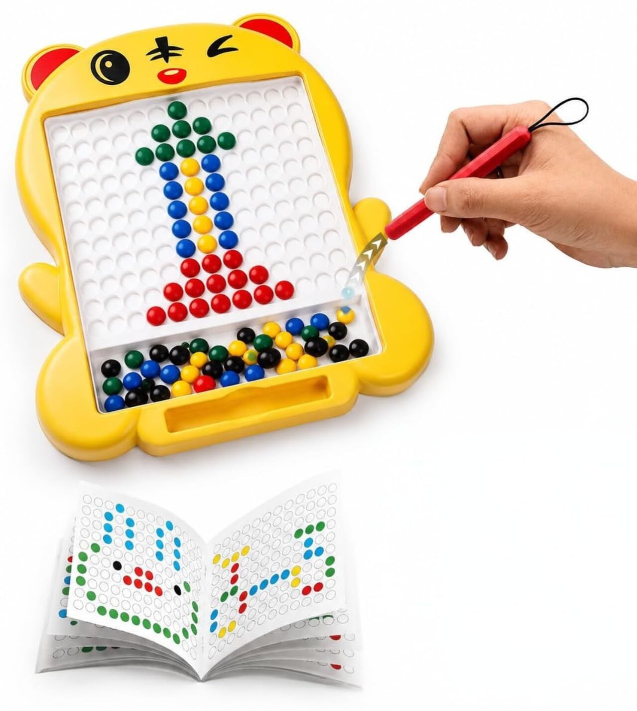 Magnetic Drawing Board Game Bead Pen Game Educational Shape Learning Educational Board Games-image-10