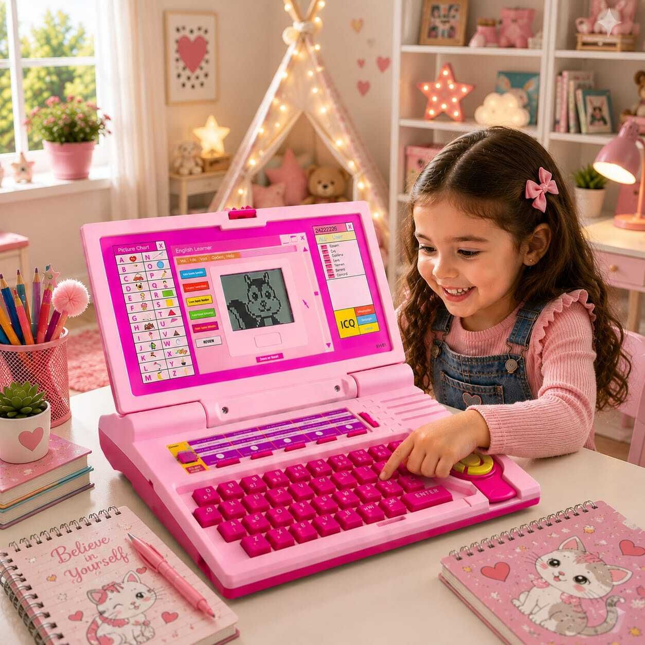 intelligent Kids Laptop(IND*08672)Toy for Kids Activities Play-picture-16