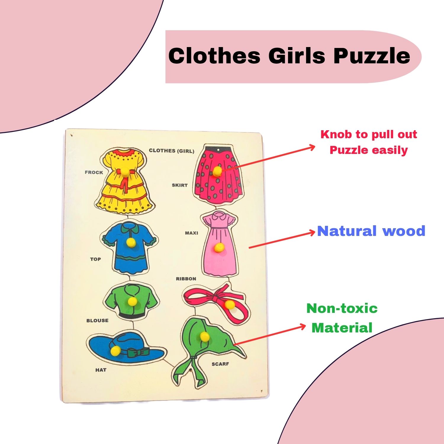 zabvnz Girls clothes Puzzle non-toxic paint-picture-21