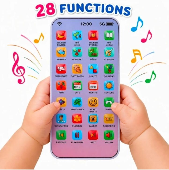 arthdeep Edu phone 28 function learning education toys baby gift toys phone multicolour-picture-24
