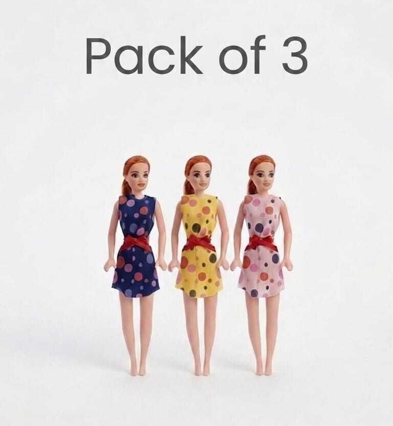 linfi asha Barbie fashion dolls with accessories (pack of 3)-picture-16