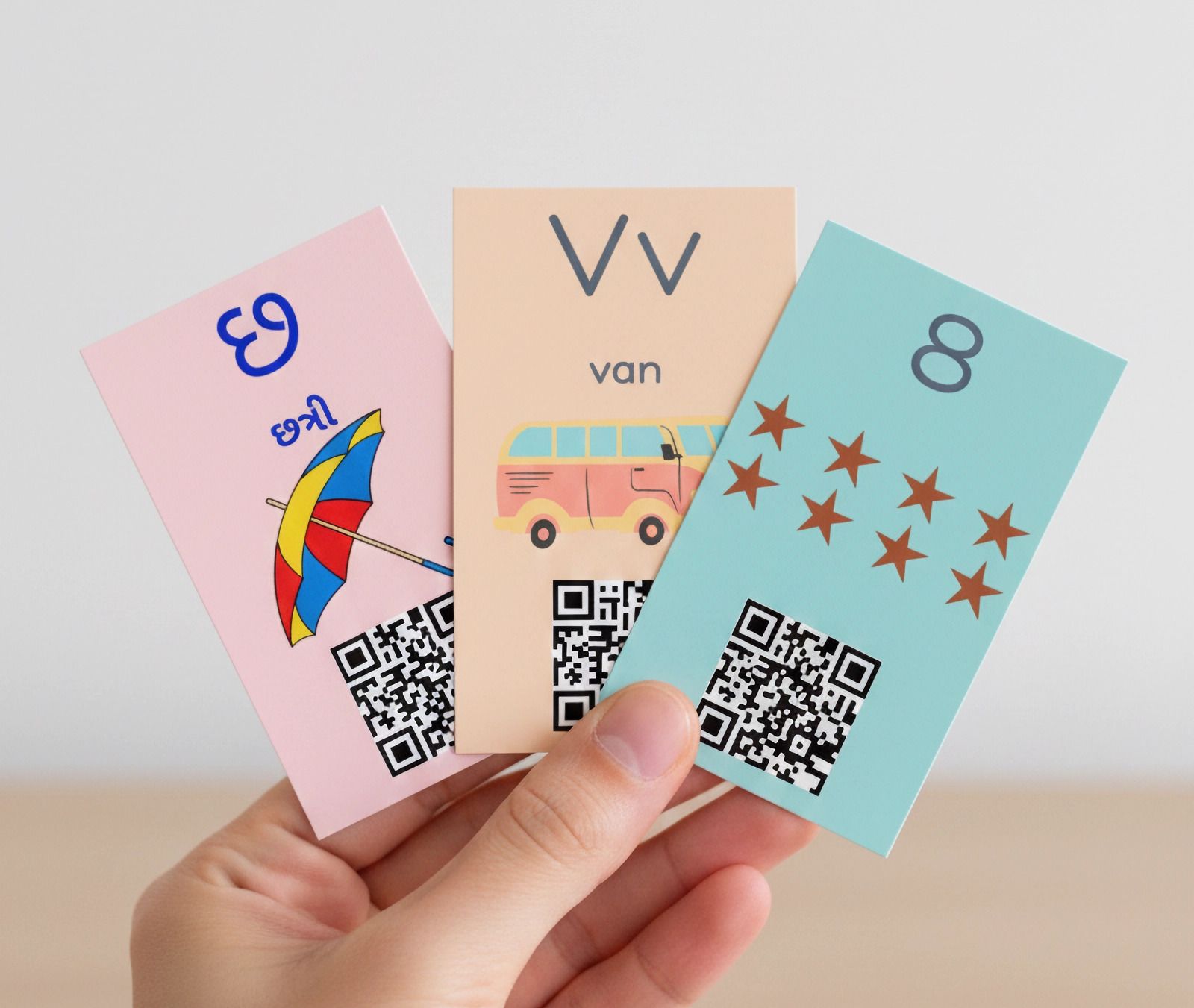 srrt kidz Smart Flashcards (Gujarati & English Alphabets, Numbers) with Android App-picture-26