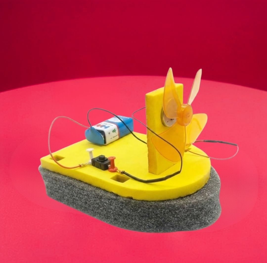 erhindia DIY Wind Powered Boat School STEM Science Activity Working Model Project Kit-picture-42