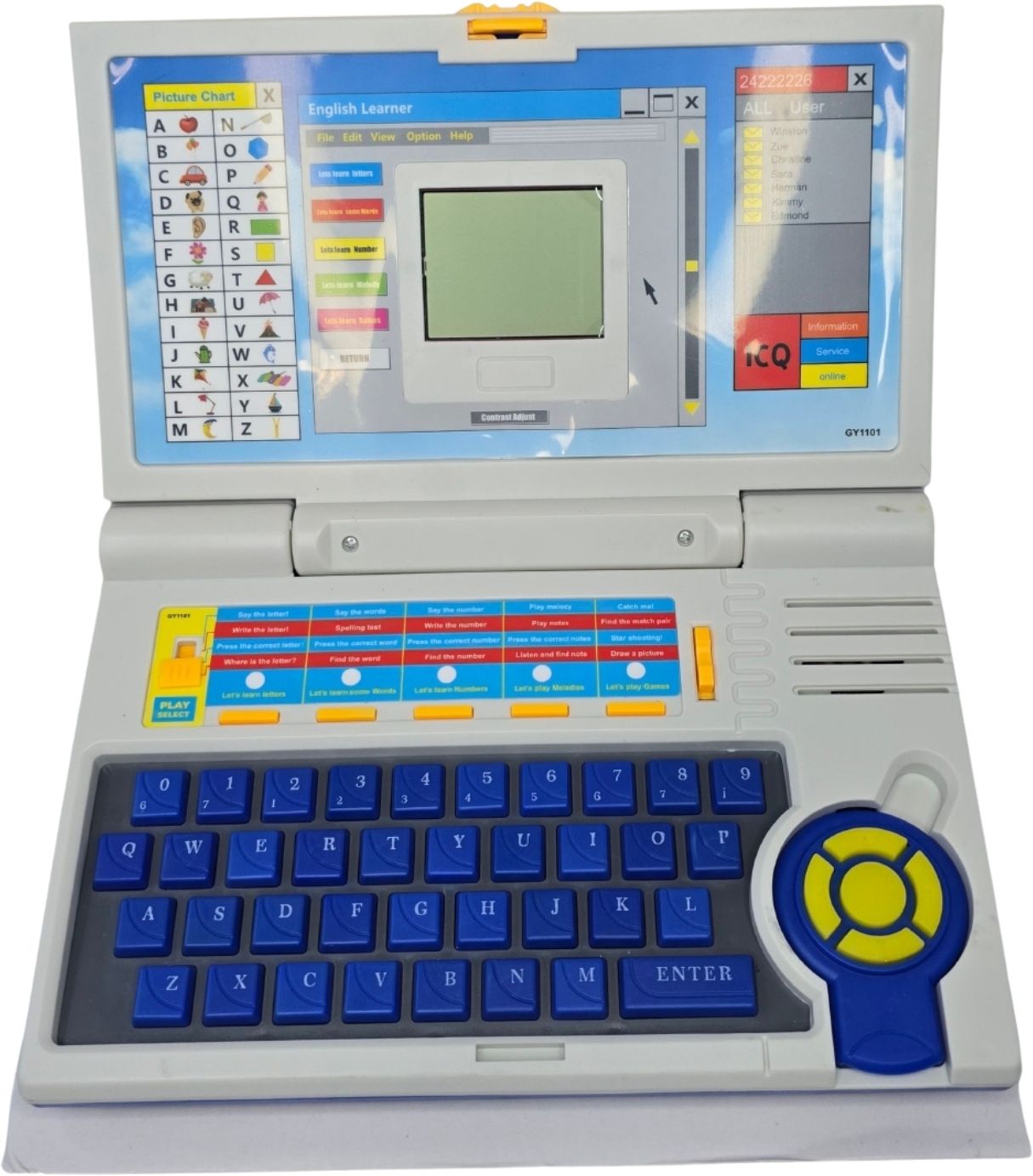 Educational Learning Laptop Toy English Learner Computer for Kids-image-8