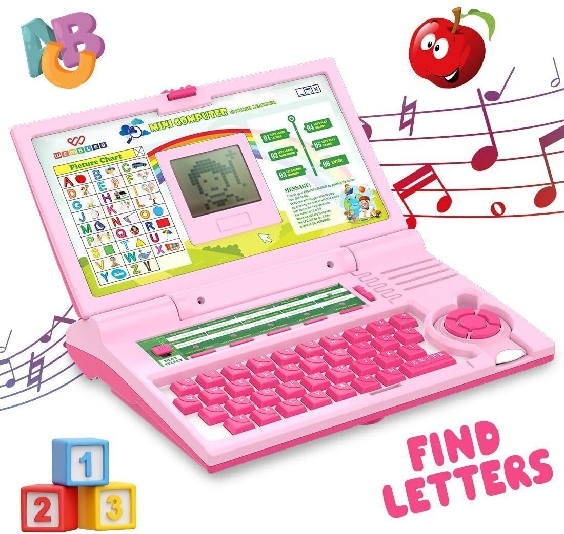 Kids Laptop Computer Toy Electronic Alphabet Number Learning & Educational Toy-image-5
