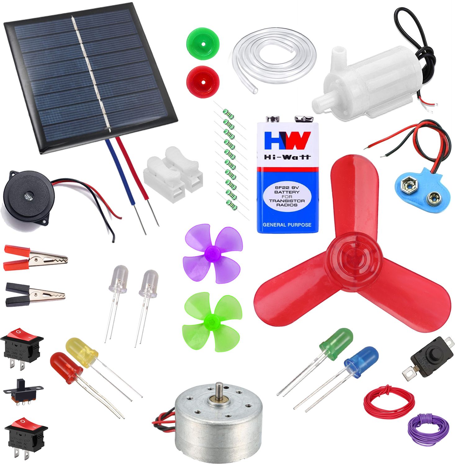 Water Pump Simple Circuit Buzzer Solar Science Project Kit-image-1