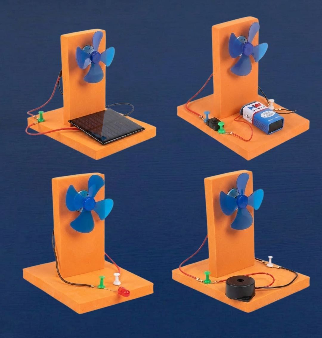 erhindia DIY Solar Panel Windmill Science Experiment Working Model STEM Project Kit-picture-4