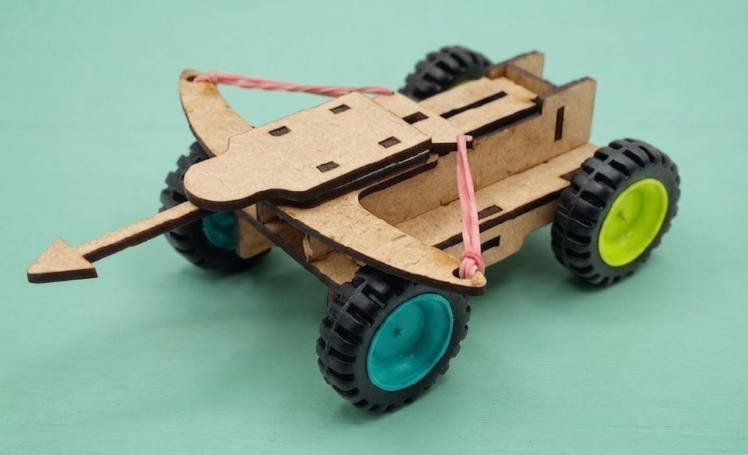 erhindia DIY Arrow Catapult Launcher STEM Science Project Kit Working Siege Machine Model-picture-40