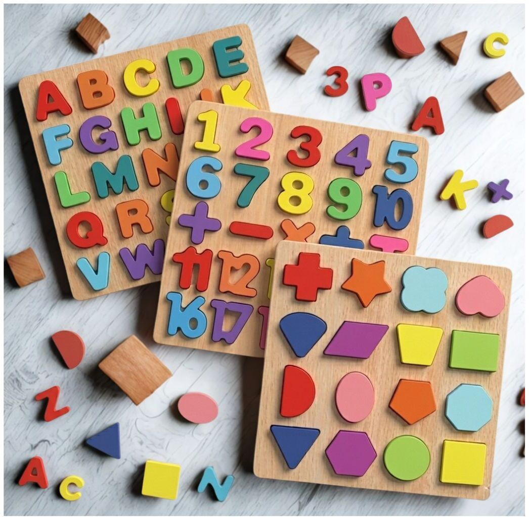 beauty bright Montessori Educational Wooden Puzzle Board for Toddlers and Preschool B1T722-picture-32