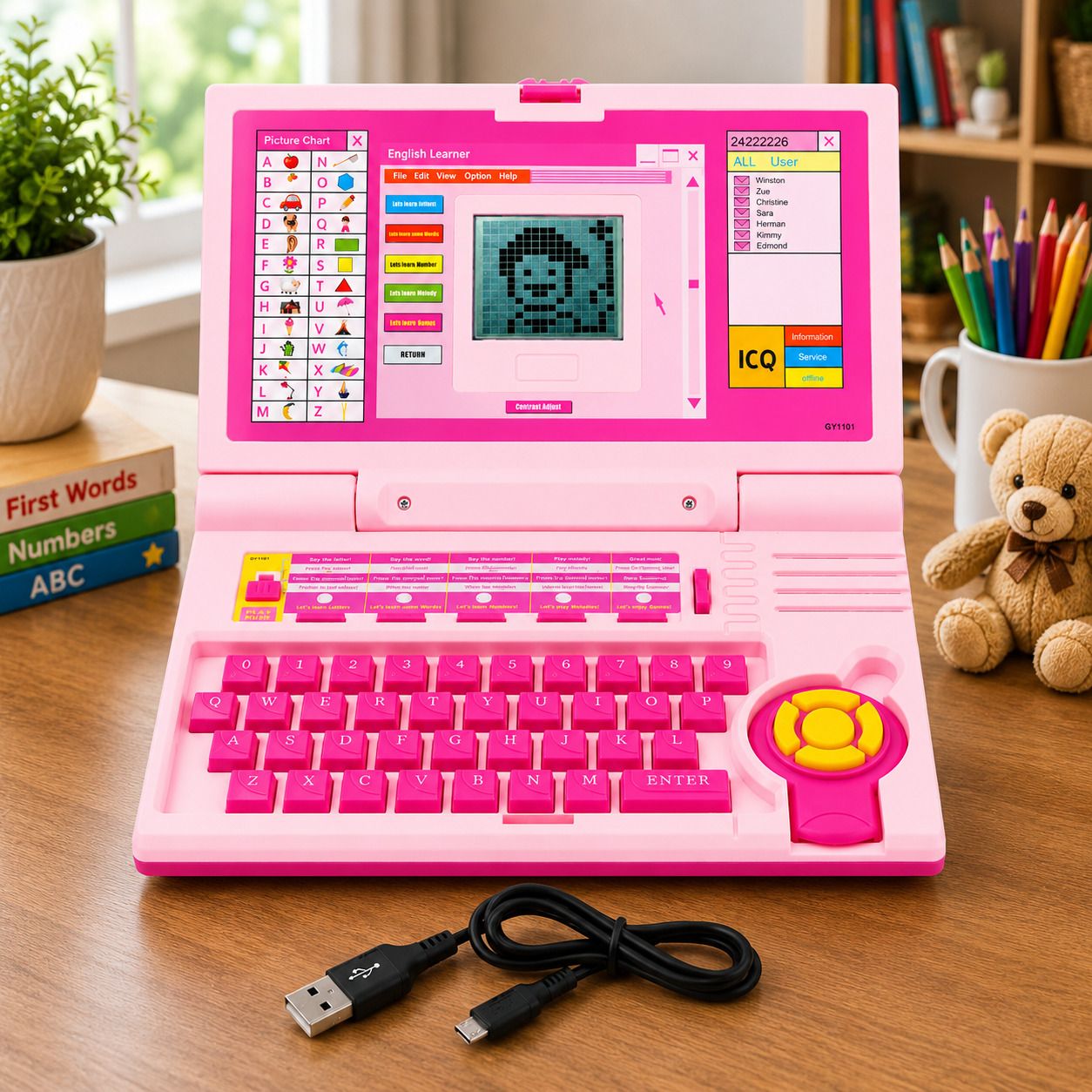world of tiny Educational Toy Laptop for Kids– ABC Learning, Number Practice, Music-picture-17