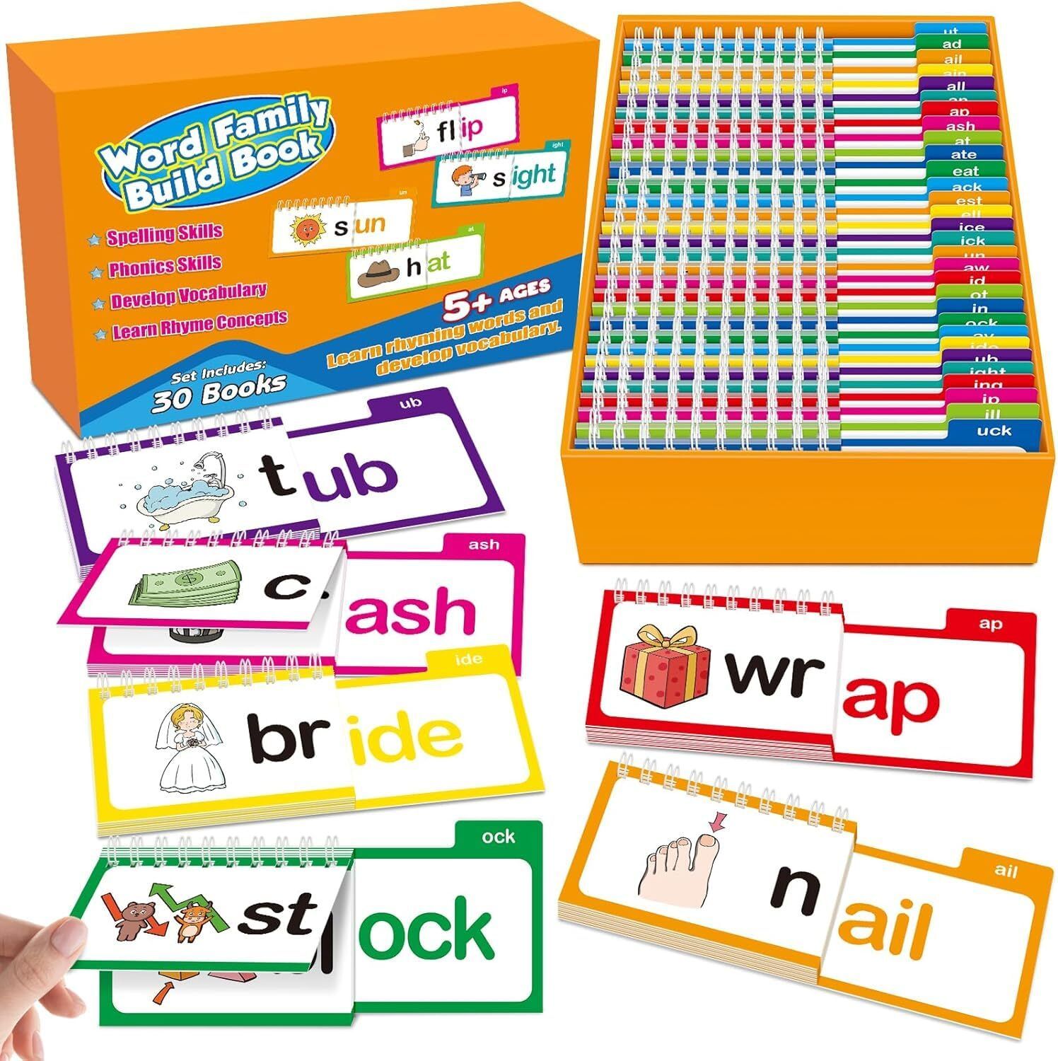 wolblix Phonics Flip Books for Kids Classroom Homeschool Preschool-picture-25
