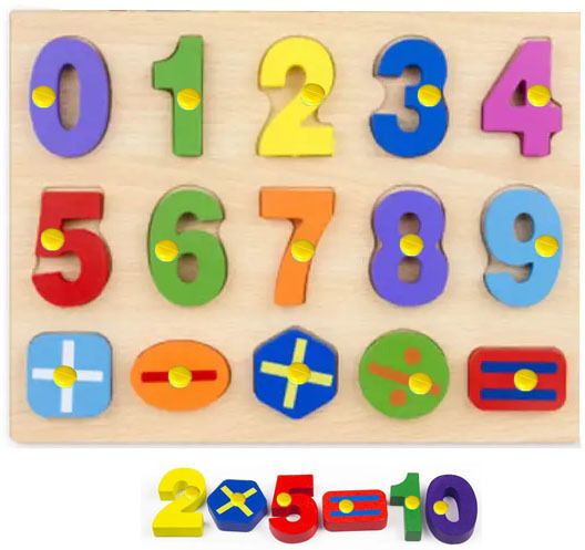 Number Puzzle Board for Kids with Colorful Picture Early counting Learning Board-image-10