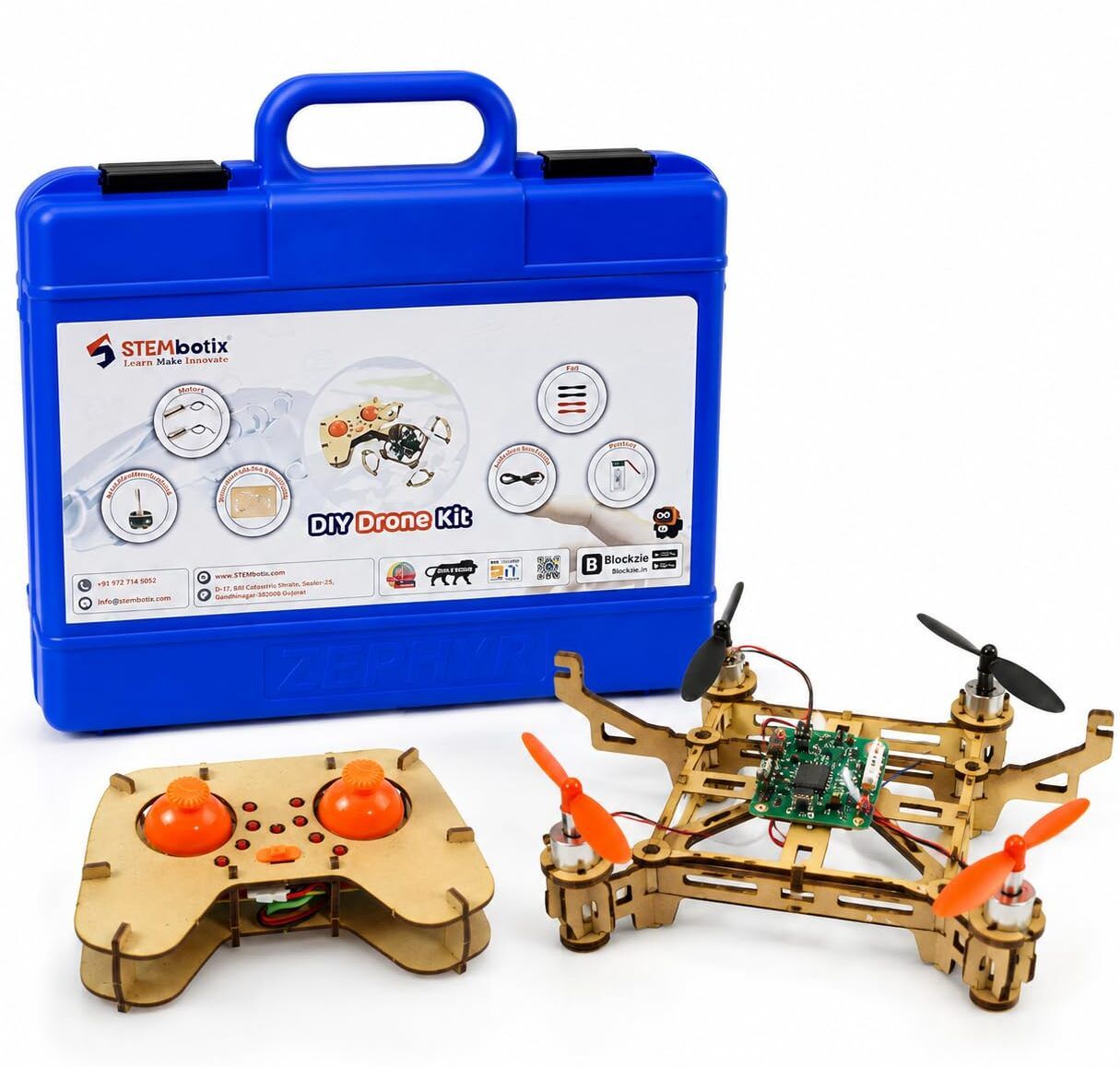 Wooden DIY Quadcopter Kit for Kids 10-16 | STEM Building Set-image-14