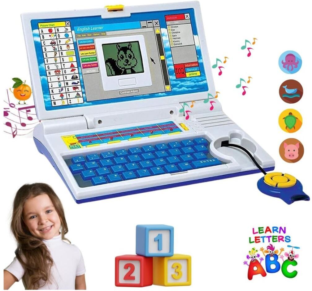 curious crafters Educational Laptop Computer Toy with Mouse LED Display & Fun Learning Activities-picture-33