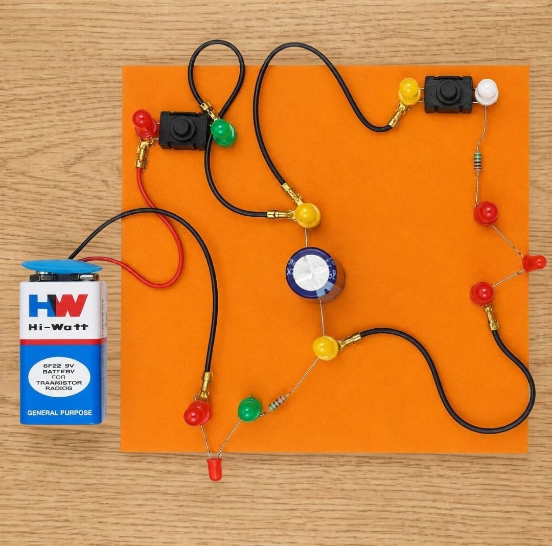 erhindia DIY Capacitor Experiment Charging and Discharging Working Model Science Kit-picture-9