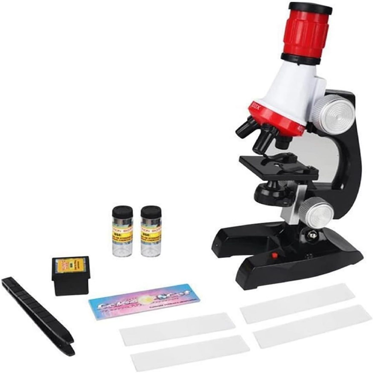 Microscope Accessories Kit for Adult Microscope Kit Lab LED 100X-400X-image-42