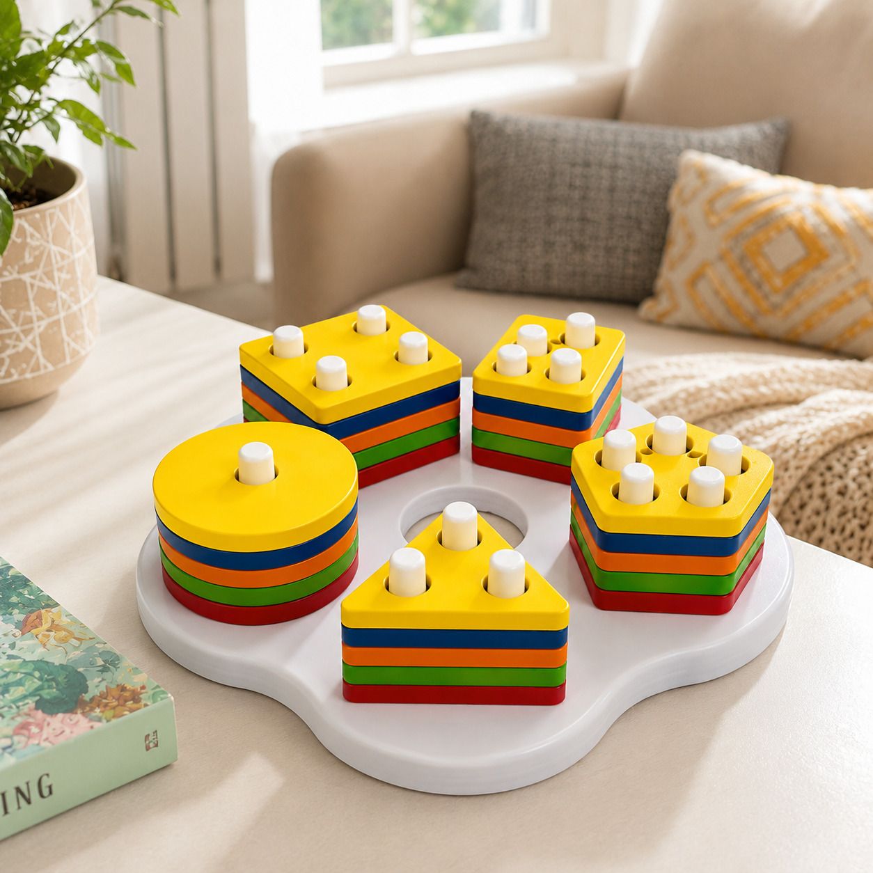 homentra Premium Educational Shape Sorter Puzzle Board for Toddlers & Kids-picture-38