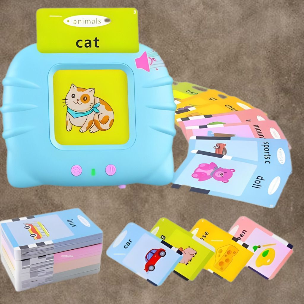 Interactive Educational Talking Flash Card Reader for Kids Gift Toy-image-1