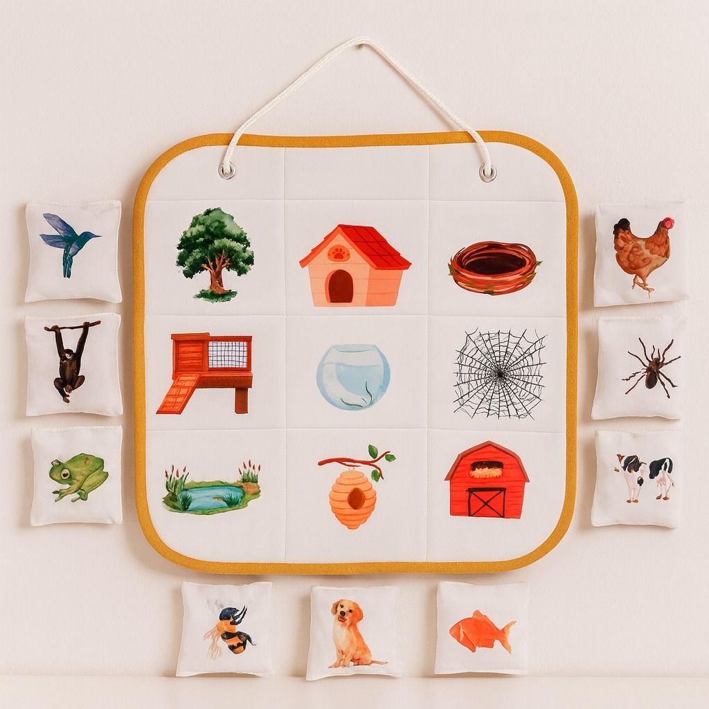 Animal Habitat Matching Wall Chart | Montessori Early Learning Toy for Kids-image-6