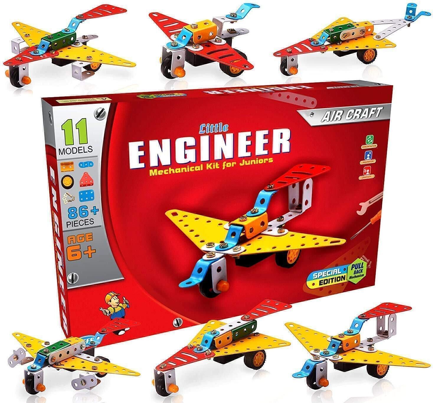 istosy Little Engineer Air Craft Mechanical Kit Kids Building Blocks Construction Toys-picture-10