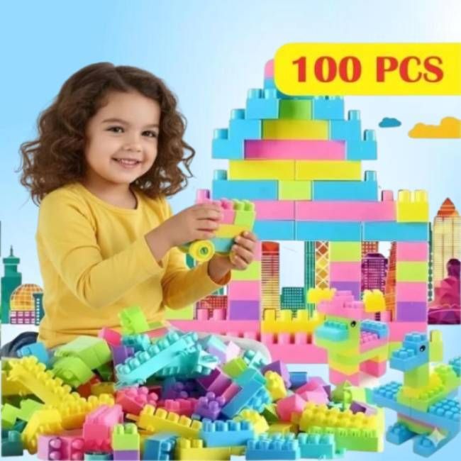 Big Sized Super Soft Building Blocks, Easy-to-Hold for Kids & Toddlers-image-39