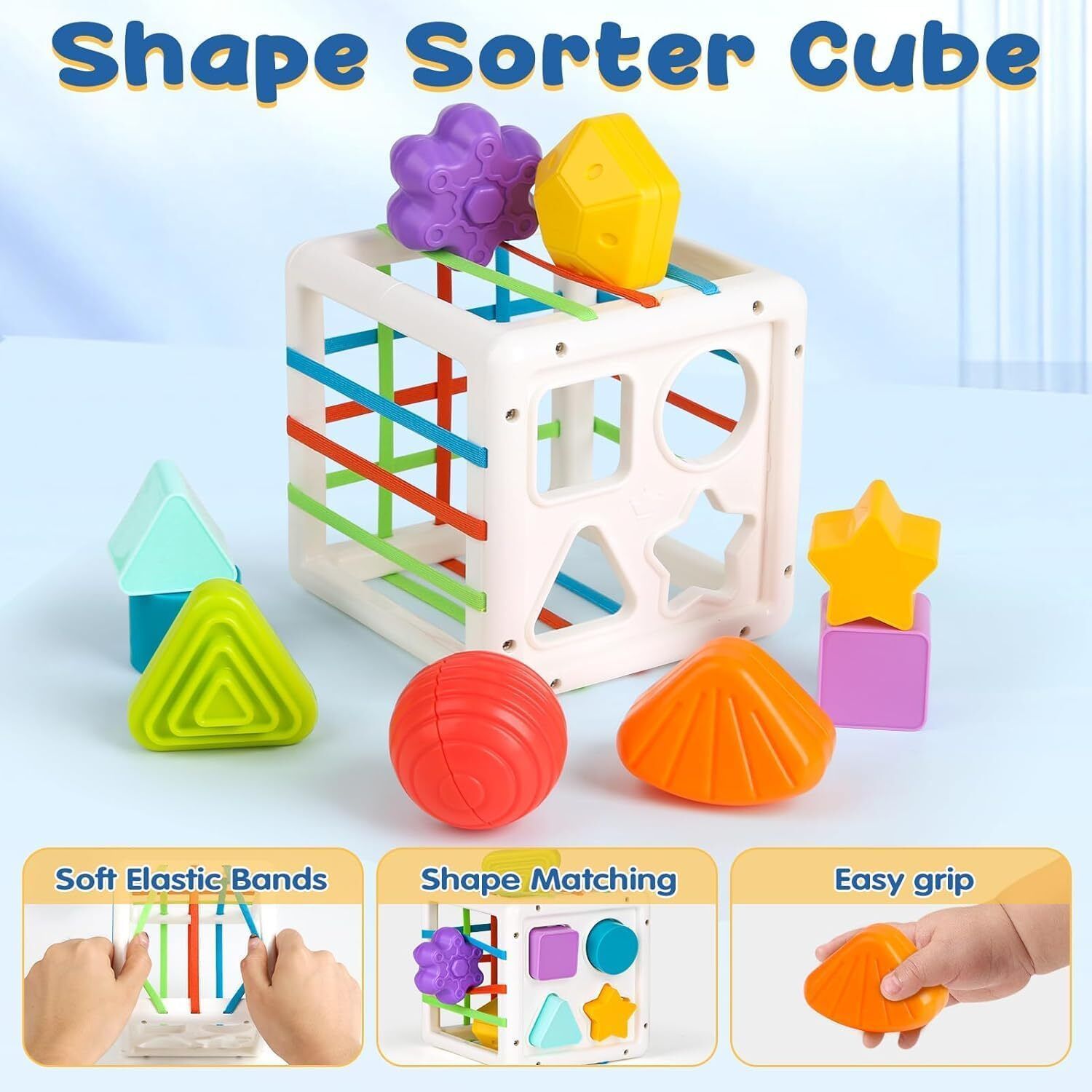 fraimingo Educational Shape Sorting Cube Toy for Babies and Toddlers-picture-10