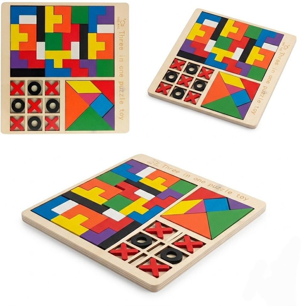 ananyaz 3 in 1 Wooden Puzzle Board Game for Kids-picture-15