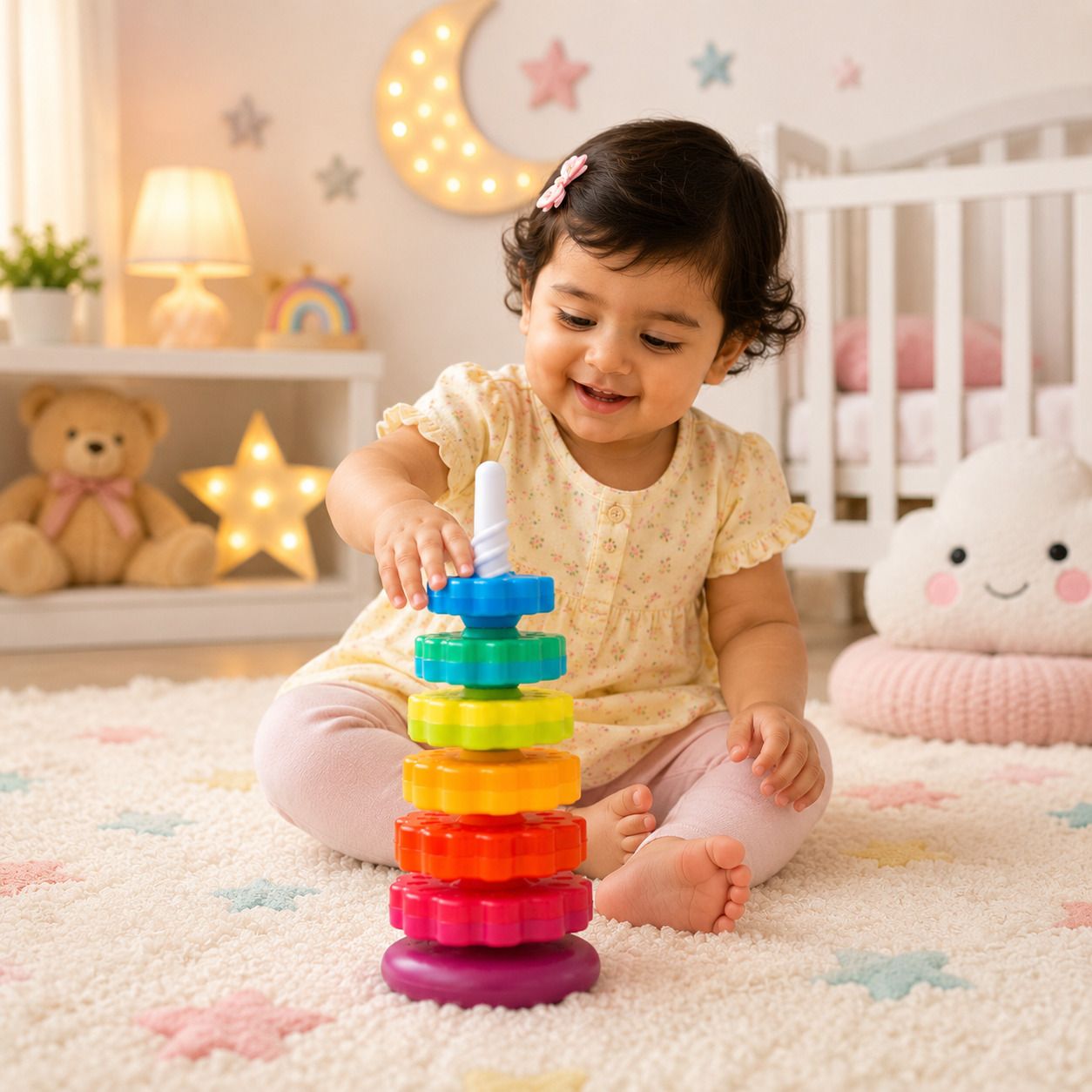 tileez Educational Stacking Tower Toy for Toddlers Color Recognition and Play-picture-12