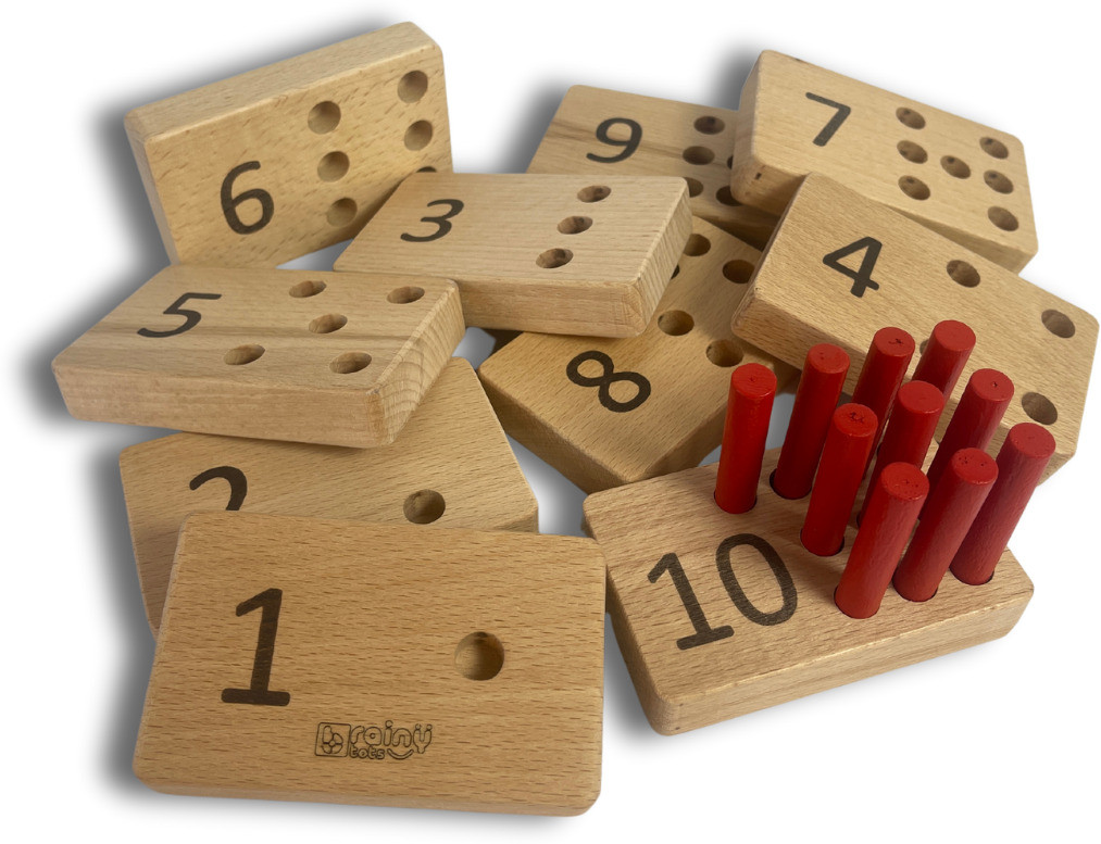 brainytots Numbers Peg Board image 1