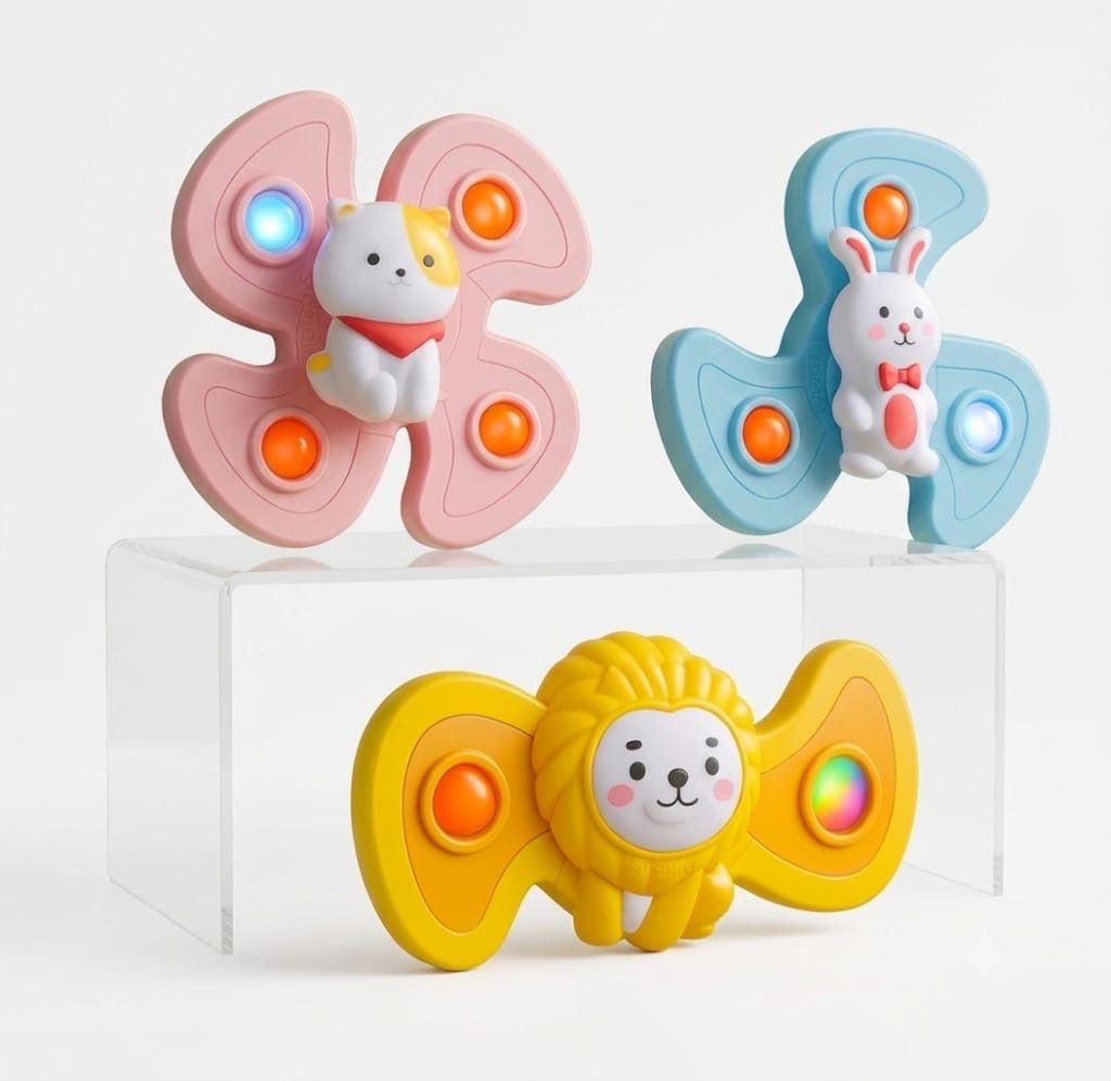 blink toys Suction Spinner toy for kids | Travel-Friendly Baby Toys-picture-16