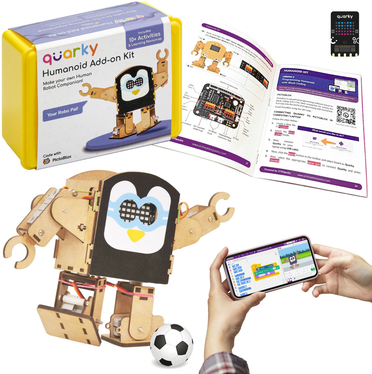 Humanoid Kit for Kids 7+ | DIY AI, Coding & Robotics.-image-34