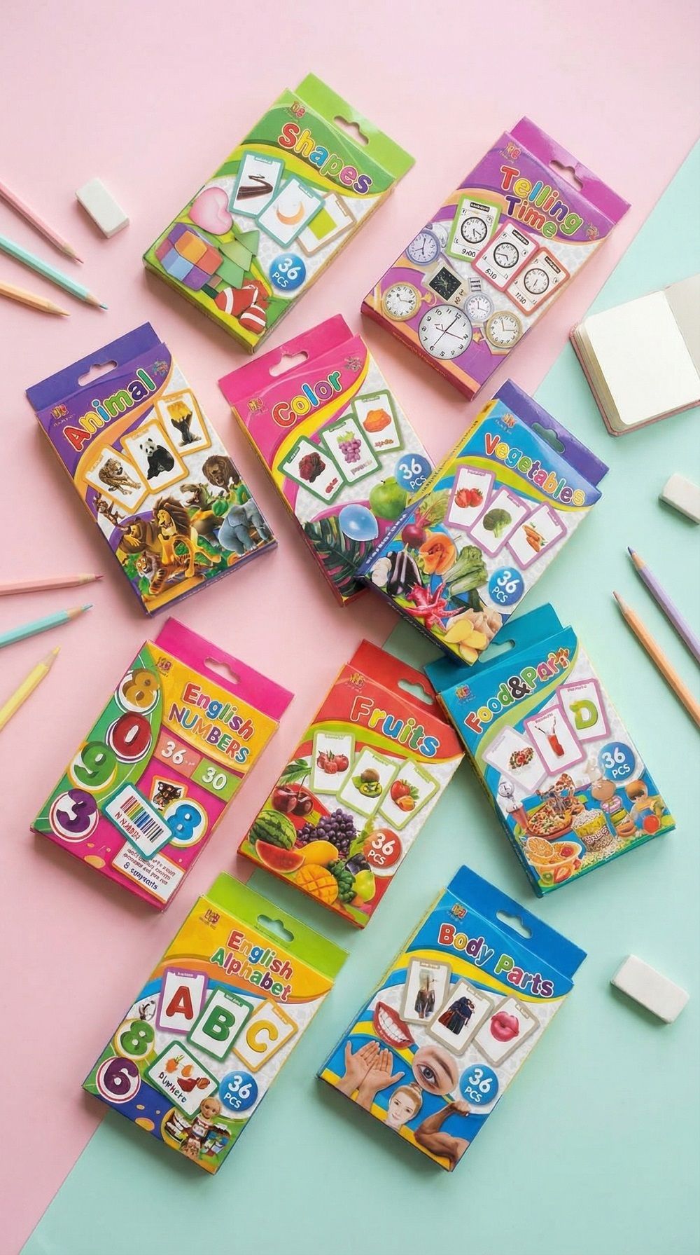bhumi Kids Educational Flash Cards (36 Cards) – Early Learning Picture Cards-picture-19