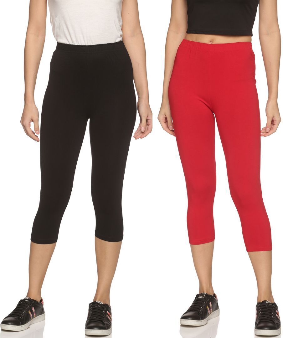 Outflits ladies Leggings Capri Combo Pack Women Multicolor Capri-picture-9