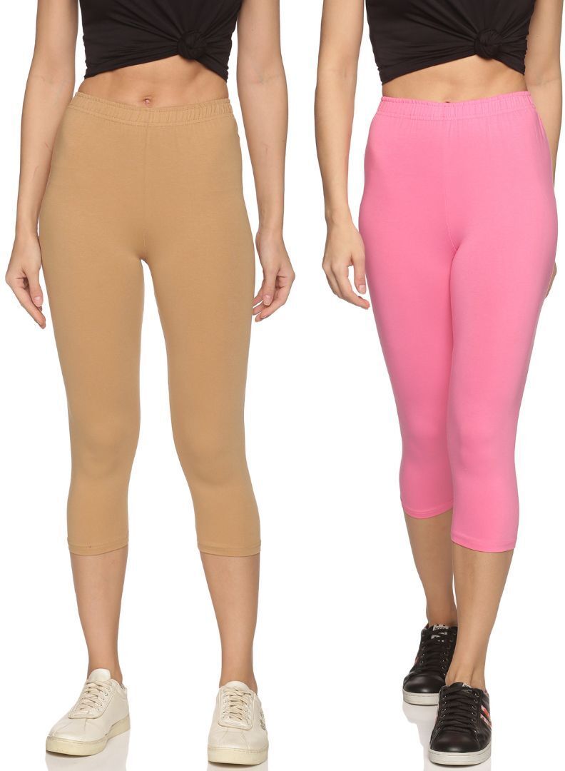 Outflits ladies Leggings Capri Combo Pack Women Multicolor Capri-picture-14