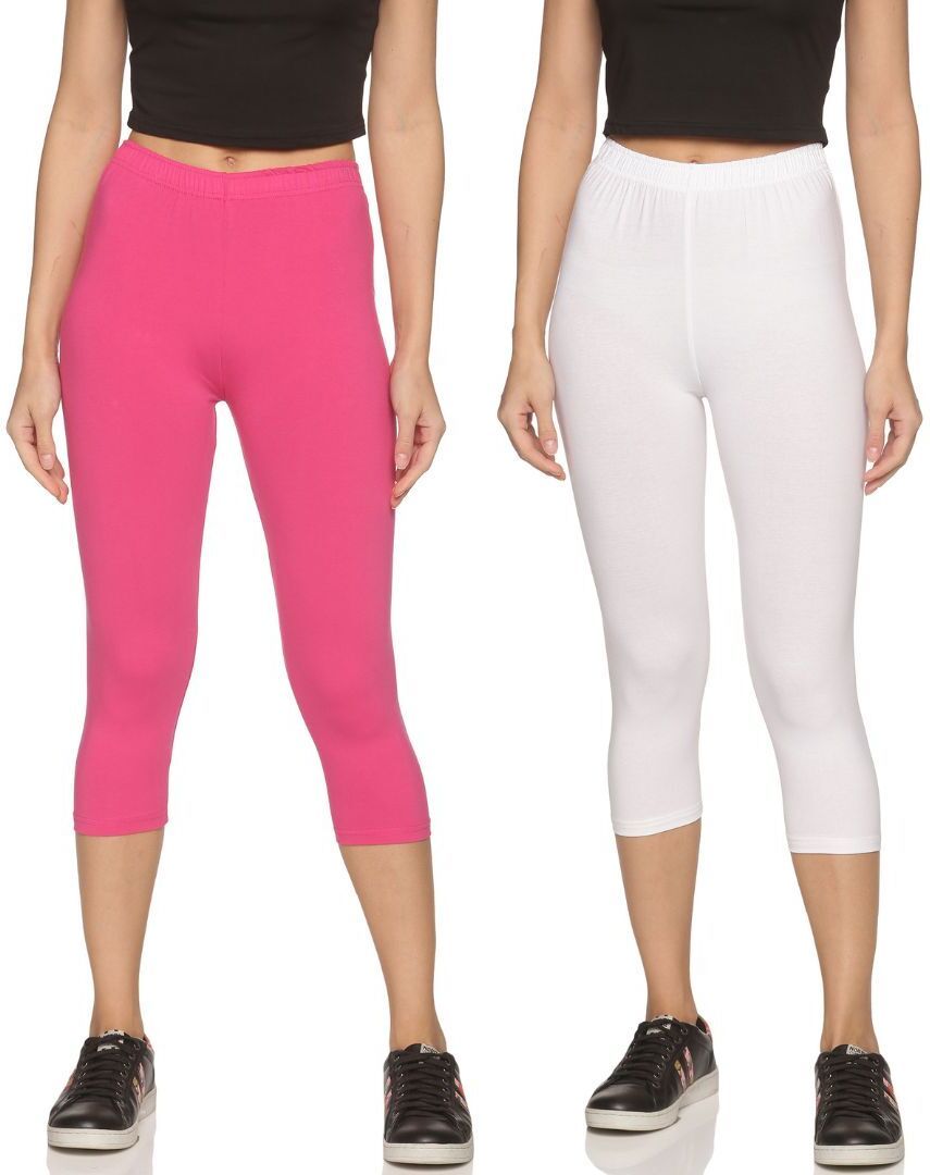 Outflits ladies Leggings Capri Combo Pack Women Multicolor Capri-picture-12