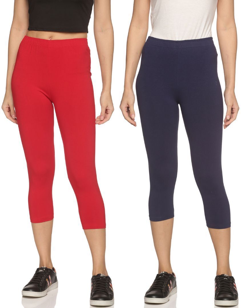 Outflits ladies Leggings Capri Combo Pack Women Multicolor Capri-picture-10