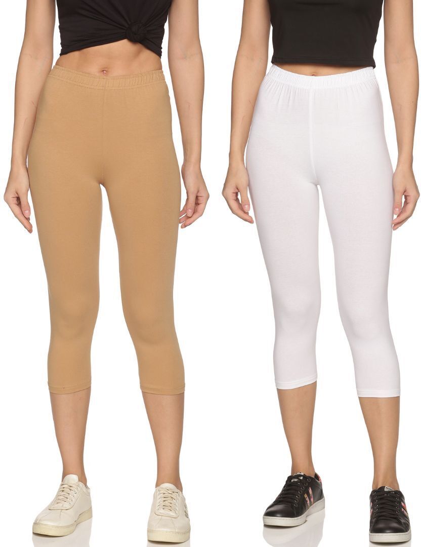 Outflits ladies Leggings Capri Combo Pack Women Multicolor Capri-picture-6