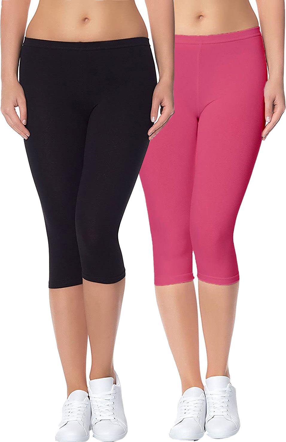 swastik stuffs Swastik Women Black, Pink Capri-picture-37