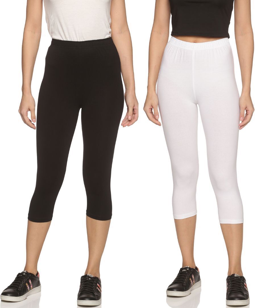 Outflits ladies Leggings Capri Combo Pack Women Multicolor Capri-picture-13