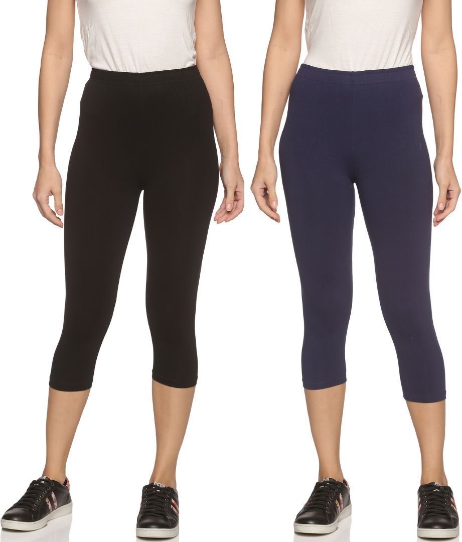 Outflits ladies Leggings Capri Combo Pack Women Multicolor Capri-picture-11