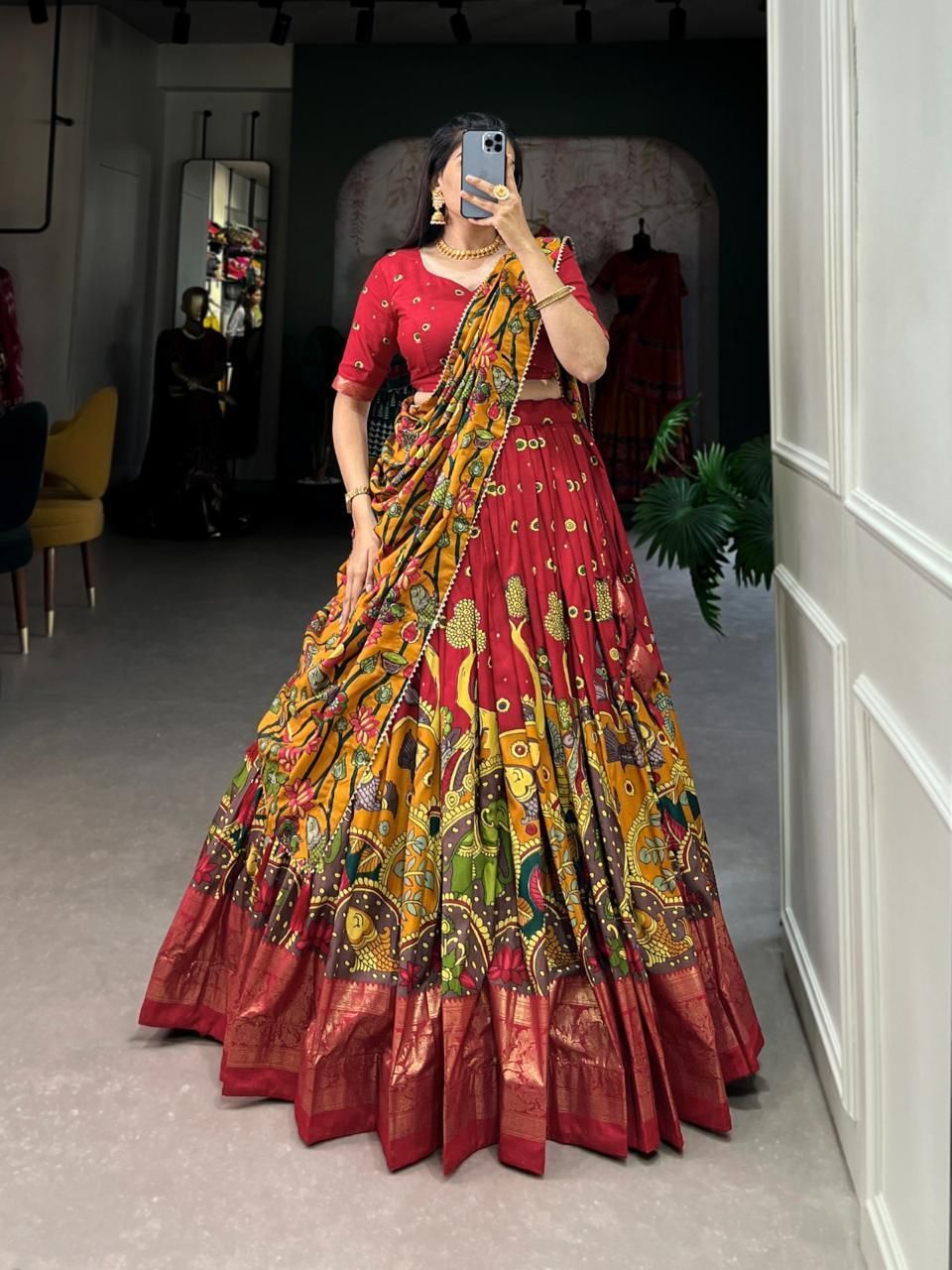 aayushyam enterprise Printed Semi Stitched Lehenga Choli-picture-24