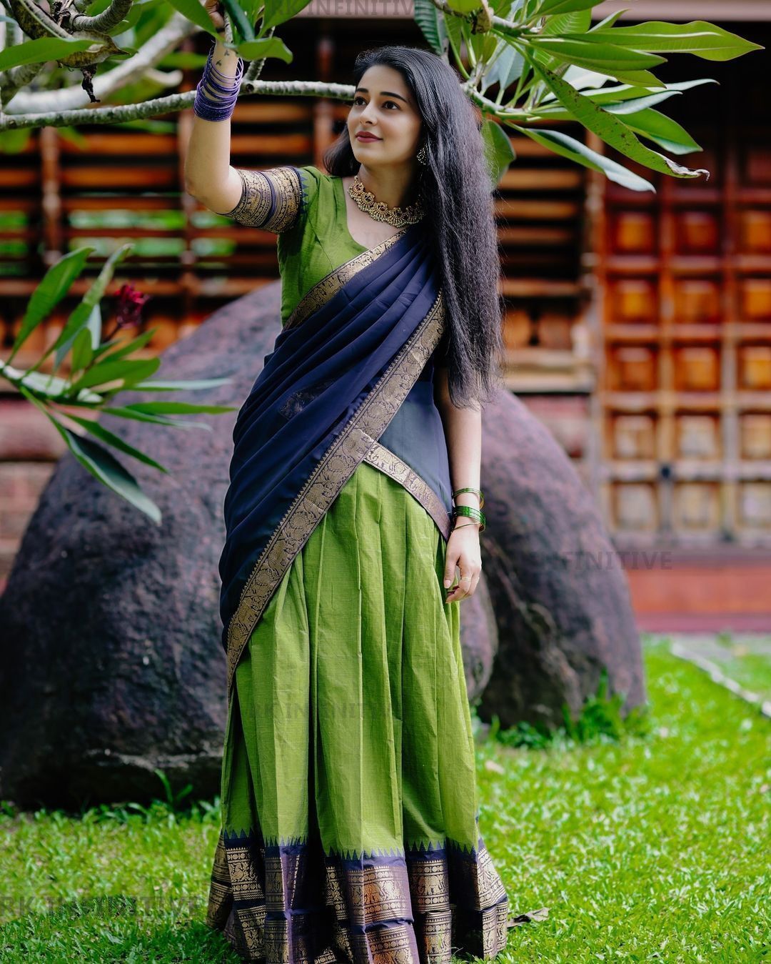 Solid Semi Stitched Lehenga Choli-image-25
