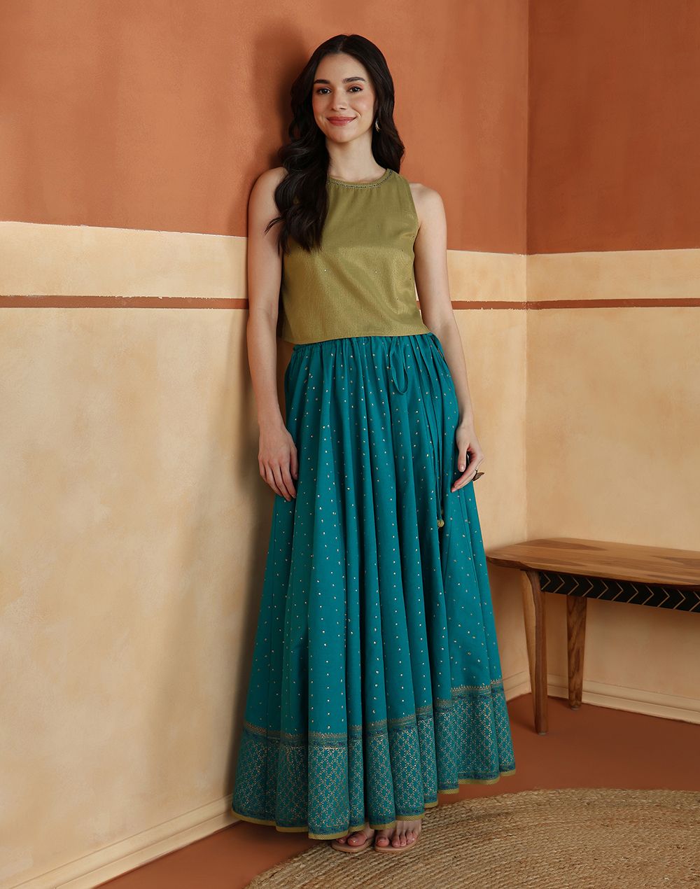 fabindia Printed Stitched Lehenga Choli-picture-10